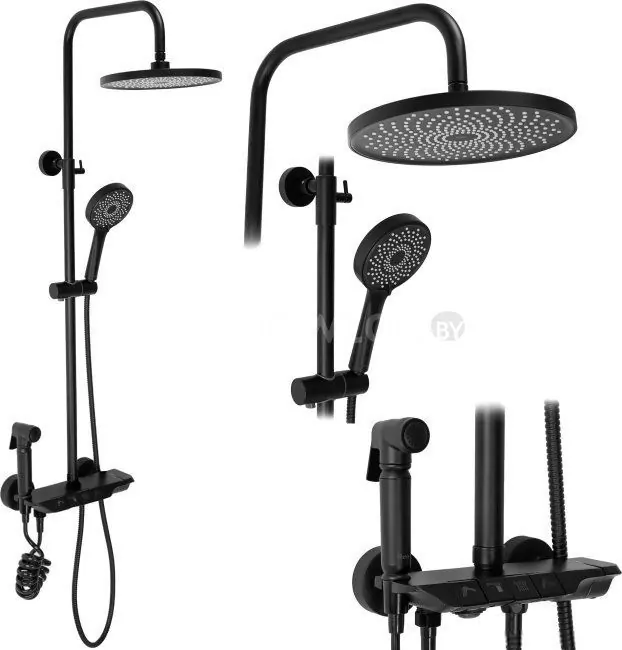 Душевая система Rea Max Black REA-P6615