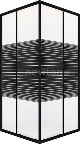 Душевой уголок Domani-Spa Shape 2 99 90x90x190 без поддона (графит/прозрачное stripe стекло)