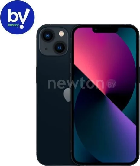 Телефон Apple iPhone 13 128GB Воcстановленный by Breezy, грейд B (темная ночь)