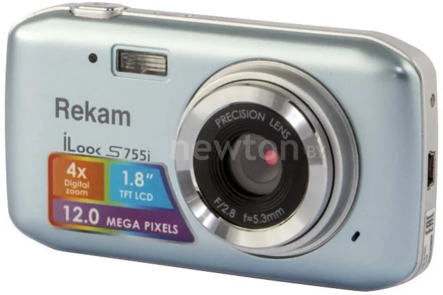 Фотоаппарат Rekam iLook S755i (серый металлик)