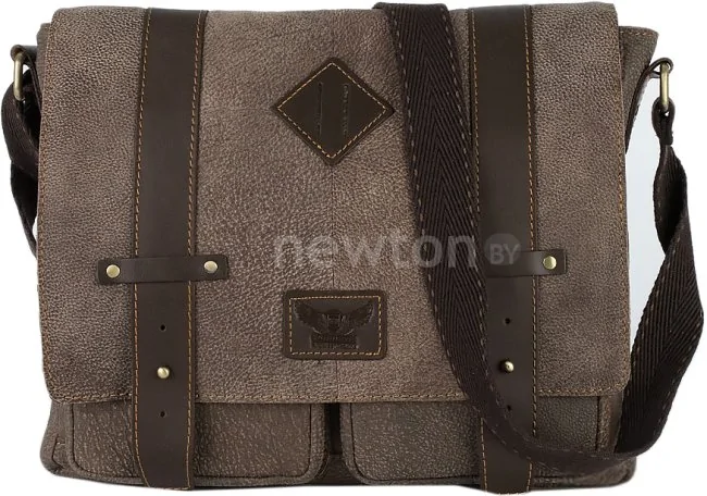 Мужская сумка Poshete 196-1138-8-COF (кофе)