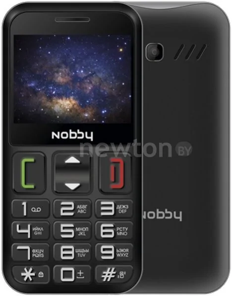 Телефон Nobby 240B (черный/серый)