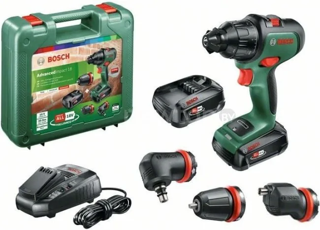 Ударная дрель-шуруповерт Bosch AdvancedImpact 18 06039B510B (с 2-мя АКБ, кейс)