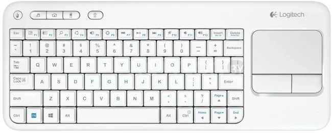 Клавиатура Logitech Wireless Touch Keyboard K400 White (920-005931)