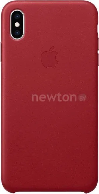 Чехол Apple Leather Case для iPhone XS Max Red