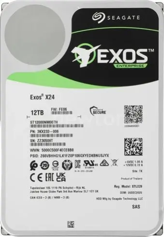 Жесткий диск Seagate Exos X24 12TB ST12000NM007H
