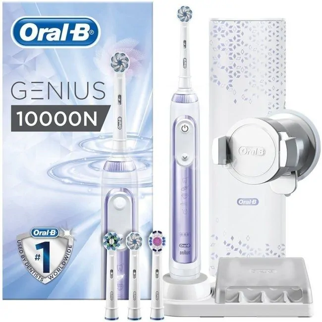Электрическая зубная щетка Oral-B Genius 10000N D701.545.6XC (сиреневый)