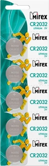 Батарейки Mirex CR2032 5 шт CR2032-E5