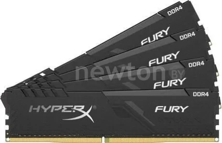 Оперативная память HyperX Fury 4x16GB DDR4 PC4-28800 HX436C18FB4K4/64