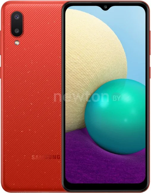 Телефон Samsung Galaxy A02 SM-A022G/DS 2GB/32GB (красный)