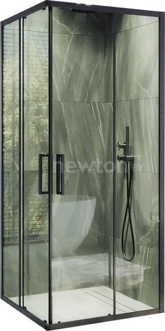 Душевой уголок MaybahGlass MGY-1324-6 (бесцветное стекло/черный)