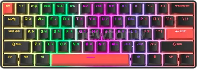 Клавиатура FURYCUBE TS61 (черный/красный)