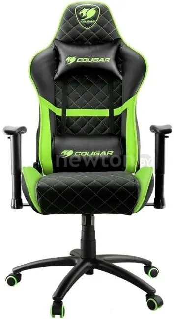 Кресло Cougar Neon (черный/зеленый)