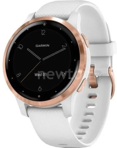 Умные часы Garmin Vivoactive 4s (белый/золотистый)