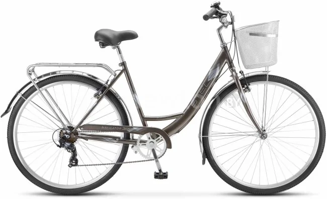 Велосипед Stels Navigator 395 28 Z010 2023 (золотисто-серый металлик)