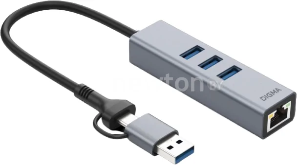 USB-хаб Digma DLA-GEUCH3