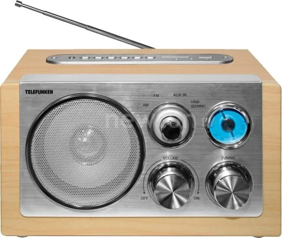 Радиоприемник TELEFUNKEN TF-1638U (светлое дерево)