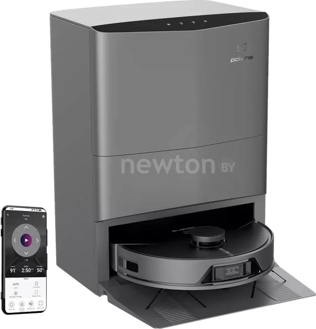 Робот-пылесос Polaris PVCRAC 7750 WIFI IQ Home (серый)