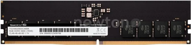 Оперативная память Team Elite 8ГБ DDR5 5600 МГц TED58G5600C4601