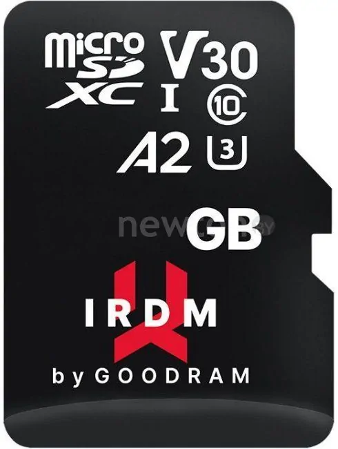 Карта памяти GOODRAM IRDM microSDXC IR-M2AA-0640R12 64GB (с адаптером)