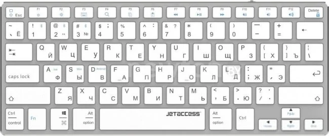 Клавиатура Jet.A SlimLine K2 BT (серебристый)