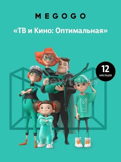 Карта оплаты MEGOGO "ТВ и Кино: Оптимальная" на 12 месяцев