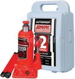 Бутылочный домкрат Autoprofi DG-02K + кейс 2т.