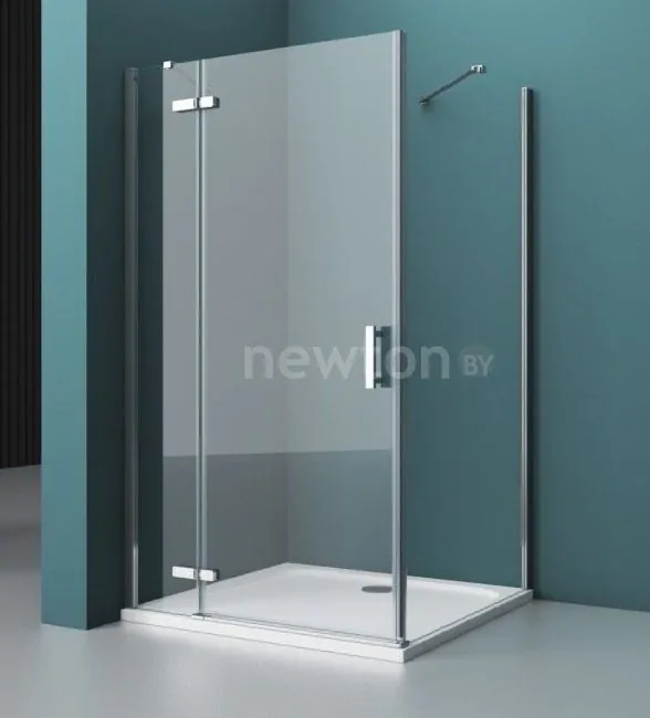 Душевой уголок BelBagno KRAFT-AH-12-120/80-C-Cr-L (прозрачное стекло)