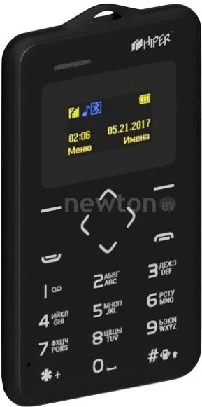 Телефон Hiper sPhone Card (черный)