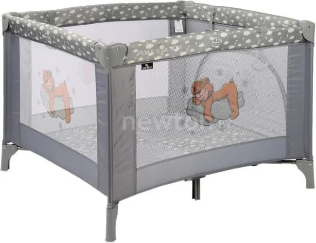 Игровой манеж Lorelli Play Station 2020 (grey clouds)