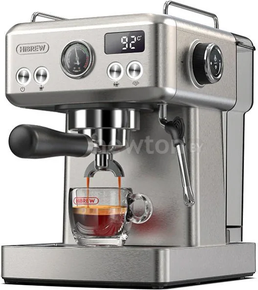 Рожковая кофеварка Hibrew H10A (серебристый)