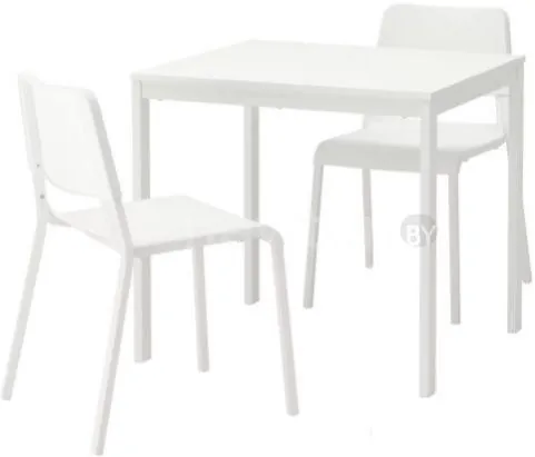 Обеденная группа Ikea Вангста/Теодорес (белый) 792.291.65