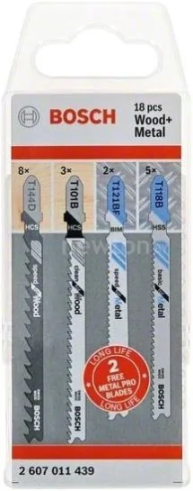 Набор оснастки Bosch 2607011439 (18 предметов)