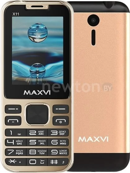 Телефон Maxvi X11 (золотистый)