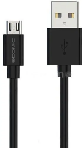 Кабель Atomic HQ-base microUSB (черный)
