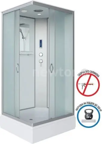 Душевой уголок Niagara NG-33084-14QP 100x80x215 (матовое стекло)