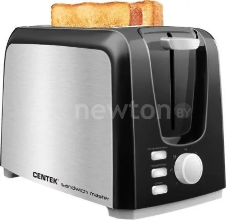 Тостер CENTEK CT-1429 (черный/серебристый)