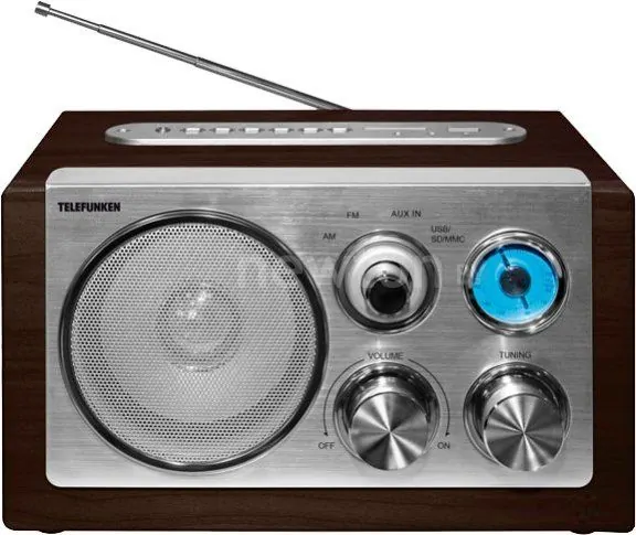 Радиоприемник TELEFUNKEN TF-1638U (темное дерево)