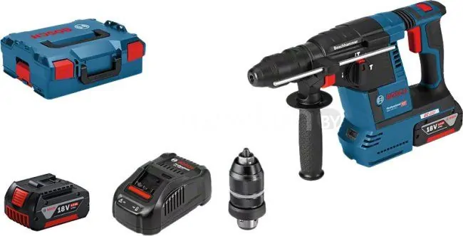 Перфоратор Bosch GBH 18V-26 F Professional (с 2-мя АКБ, кейс)