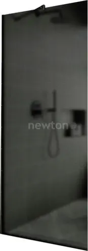 Душевая стенка MaybahGlass 79x195 MGD-699-6у (графитовое матовое стекло/черный)
