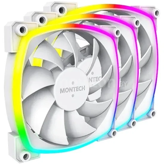 Комплект вентиляторов для корпуса Montech AX120 PWM 3 IN 1 (белый)