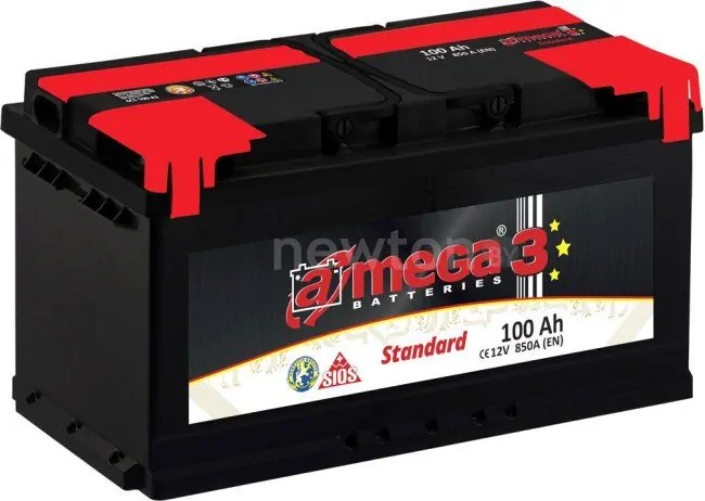 Автомобильный аккумулятор A-mega Standard 100 R (100 А·ч)