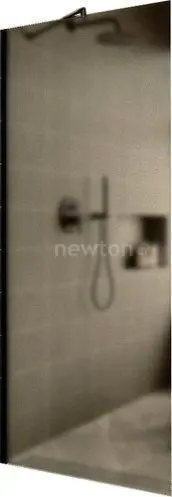 Душевая стенка MaybahGlass 119x195 MGD-685-6ш (бронзовое матовое стекло/черный)