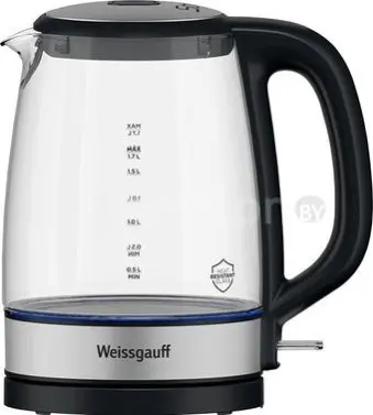 Электрический чайник Weissgauff WK 1712 EcoGlass Nero