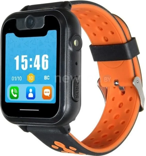 Детские умные часы Digma Kid K7m (черный/оранжевый)