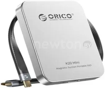 Внешний накопитель Orico K20 Mini 2TB (серебристый)