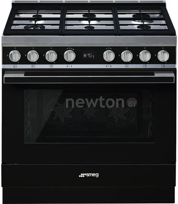 Кухонная плита Smeg Portofino CPF9GMBL (черный)