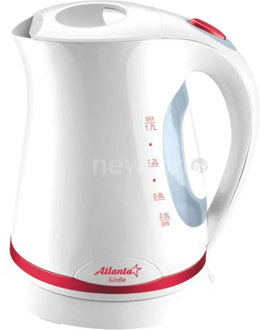 Электрический чайник Atlanta ATH-612 (белый/красный)