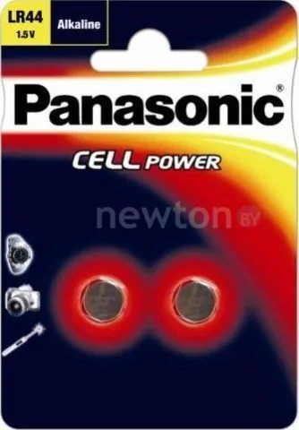 Батарейки Panasonic LR44 2 шт. [LR-44EL/2B]
