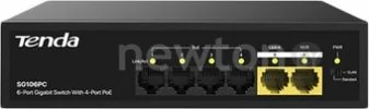 Неуправляемый коммутатор Tenda SG106PC
